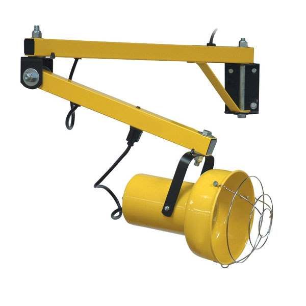 40" Single Arm Loading dock lights with incandescent bulb. 