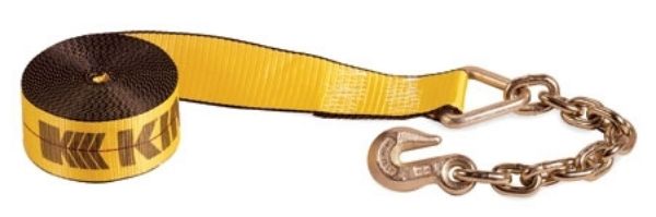 322740 - 3" x 27' Winch Strap With Chain Anchor