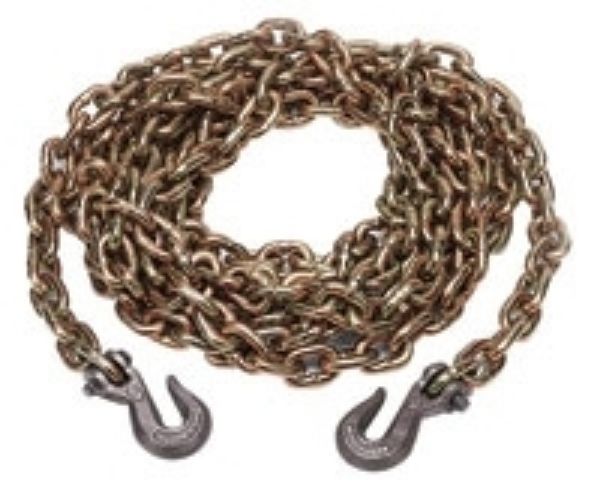 1/2" x 20' Grade 70 Chain Assembly With Grab Hooks, 10/BX