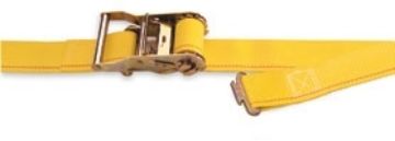 2" X 16' Logistic Ratchet Strap With 1" Hole F-Track Fitting 641615 - 2" X 16' Logistic Ratchet Strap With 1" Hole F-Track Fitting
