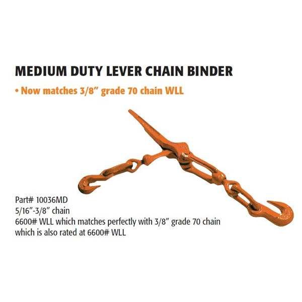 10036MD - Lever Chain Binder for 5/16" - 3/8" Chain 2