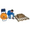 Pallet Wand for threading strapping thru pallet.