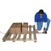Pallet Wand for threading strapping thru pallet. demonstrated