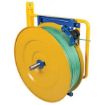 Wall mounted strapping and banding cart