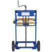 Vertical and Horizontal Strapping Cart for use with steel or polypropylene strapping. 3