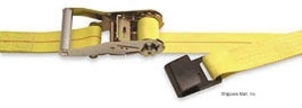 2" x 27 feet Ratchet Strap, , Wide Handle Ratchet, Flat Hook