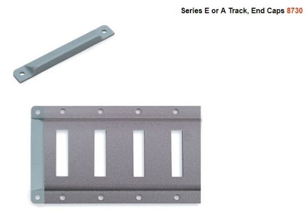 Kinedyne 8370 End Caps for etrack or atrack. 
