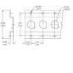 1806 - Series F 1" Hole Notched Track, Galvanized, 10' diagram