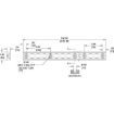 Aluminum L track FE750-01-PD4 diagram