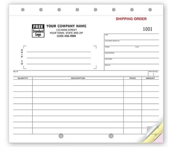 Shipping Orders - 2 ply
