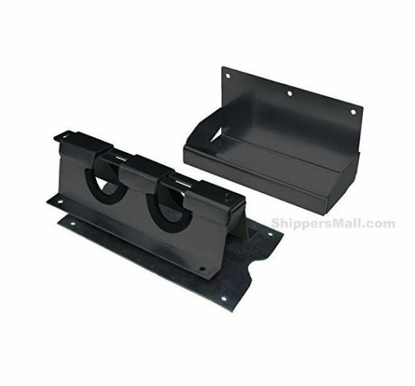 Cargo Bar Holder Accommodates 2" x 4" and 4" x 4" Foot Styles, Black Powder Coated	