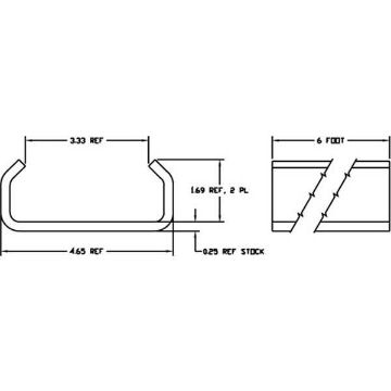 Steel Winch Track for Sliding Winches Kinedyne 3606 diagfram Steel Winch Track for Sliding Winches diagram