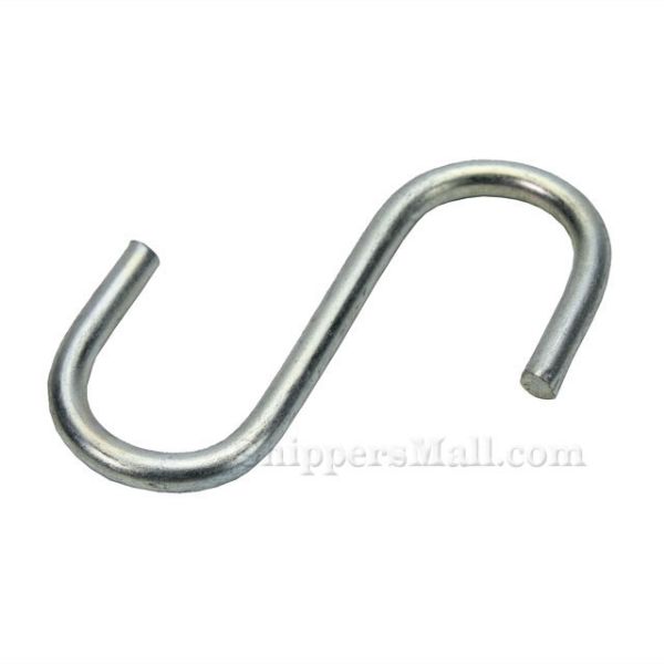 1" Wire 'S' Hook used for tarp ties or bungee cords. 100 Per Bag, Part: 2200