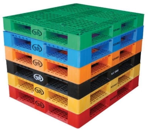 Plastic Pallet / Skid Color Coded, 40" X 48" stackable, washable Part: PLP2-4840