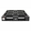 Plastic Pallet / Skid Color Coded, 40" X 48" stackable, washable black 2 Part: PLP2-4840