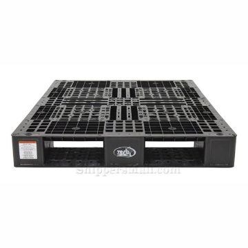 Plastic pallets / skids assorted colors, stackable, washable. Black 2 Plastic Pallet / Skid Color Coded, 40" X 48" stackable, washable black 2 Part: PLP2-4840