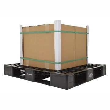 Plastic pallets / skids assorted colors, stackable, washable. Black 3 Plastic Pallet / Skid Color Coded, 40" X 48" stackable, washable black 3 Part: PLP2-4840