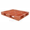 Plastic Pallet / Skid Color Coded, 40" X 48" stackable, washable Orange 1 Part: PLP2-4840