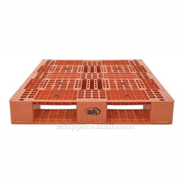 Plastic pallets / skids assorted colors, stackable, washable. Orange 2 Plastic Pallet / Skid Color Coded, 40" X 48" stackable, washable Orange 2 Part: PLP2-4840