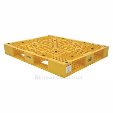 Plastic pallets / skids assorted colors, stackable, washable. Yellow 1 Plastic Pallet / Skid Color Coded, 40" X 48" stackable, washable Yellow 1 Part: PLP2-4840