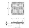 Standard plastic pallet 6,600 lb capacity. DRW1 Part: PLPG-4848