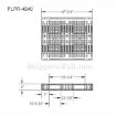 Rackable plastic pallet 4,400 lb capacity. DRW2 Part: PLPR-4840