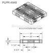 Heavy Duty Rackable plastic pallet 13,200 lb capacity. DRW1 Part: PLPR-4840