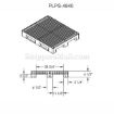Blue plastic pallet 8,800 lb capacity. DRW2  Part:PLPS-4840