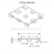 Hygenic plastic pallet 8,800 lb capacity. DRW2 Part:PLPS-4840-9L