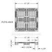 Plastic pallet 8,800 lb capacity. DRW1 Part: PLPS-4848
