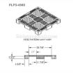 Plastic pallet 8,800 lb capacity. DRW2 Part: PLPS-4848