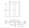Solid top rackable plastic pallet . DRW1, Part: PLPS-H