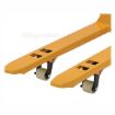 Mini hand pallet jack has a 1,100 lb. Capacity and Fork Size: 15" W X 32" L, SKU: PM1-1532-MINI-8