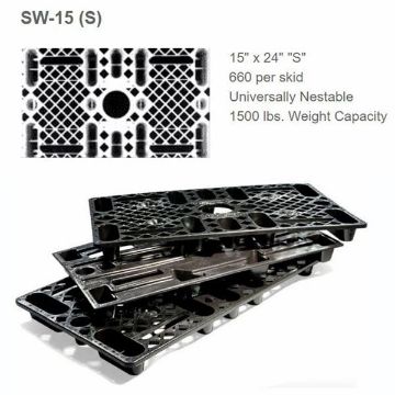 Small pallets for bagged product transport, commonly used for bag feed. 15"X24" - DRW Mini Pallets for bag feed or bag products transport Size: 15"X24" - DRW