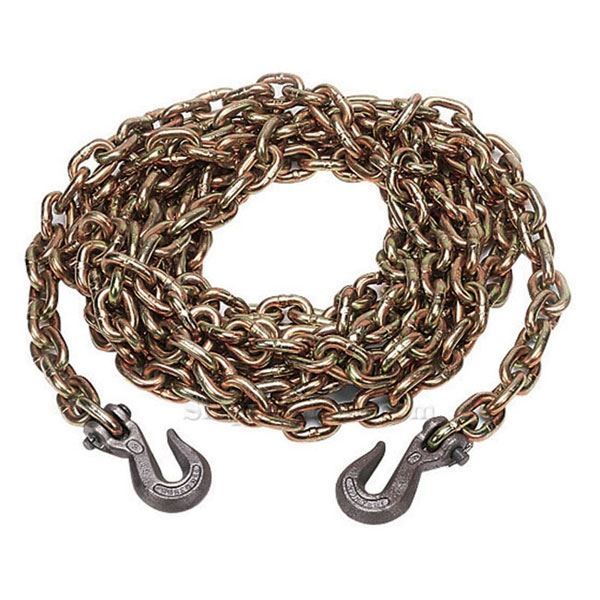  1/2" x 16' Grade 70 Chain Assembly With Grab Hooks, 2/BX