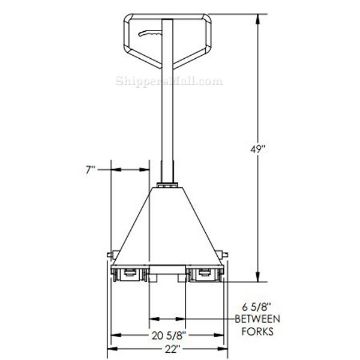 Pine Pallet Jack , Forks 27 X 48 5.5k capacity DRW PM5-2748-PINK is PINK PALLET TRUCK 5.5 K 27 X 48 ; 5.5k DRW