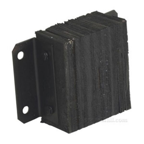 Dock Bumper made from used tires for industrial loading dock use. Size: 10 X 12 X 4.5 In. 
