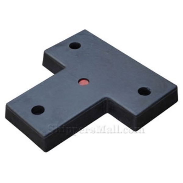 T-Shaped Molded Bumper Heavy Duty 44 lb. Bumper. Size: 22"W x 22"H x 3"P Part: M-2-12