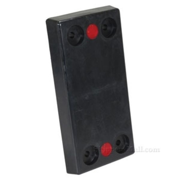 Rectangle Molded Rubber Bumper 3X24X12