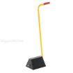 OSHA approved rubber semi trailer wheel chocks with ergonomic handle so not bend over with a large selection for industrial use. SKU RWC-8-ERGO 2