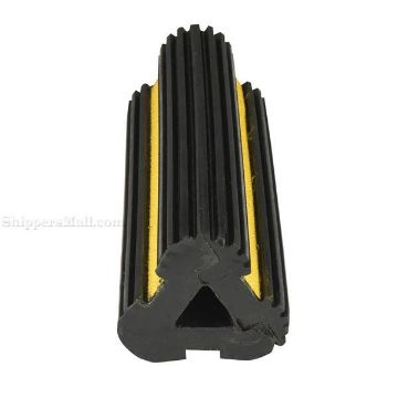 semi trailer rubber wheel chocks with reflective strip  SKU EX-4 Wheel chocks made of rubber for semi truck trailers OSHA approved SKU EX-4