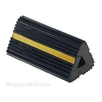 rubber semi trailer wheel chocks large selection for industrial use. Part EX-13 Rubber wheel chocks for semi truck trailers OSHA approved Part EX-13