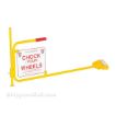 Industrial Rail Car Chock with Safety Flag