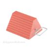 Rubber wheel chocks for semi truck trailers with handle OSHA approved SKU ORWC-8-HDL