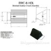 Rubber wheel chocks for semi truck trailers OSHA approved SKU RWC-8-HDL DRW