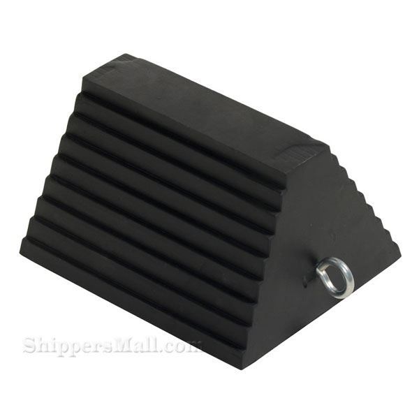 Rubber wheel chocks for semi truck trailers OSHA approved SKU RWC-8
