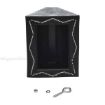 Rubber wheel chocks with serrated bottom for semi truck trailers OSHA approved 2
