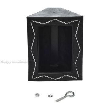 Wheel chocks with serrated bottom are OSHA approved for industrial use.  2 Rubber wheel chocks with serrated bottom for semi truck trailers OSHA approved 2