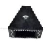 Rubber wheel chocks with serrated bottom for semi truck trailers 2