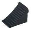 Rubber wheel chocks with molded rubber handle for semi truck trailers SKU RWC-11